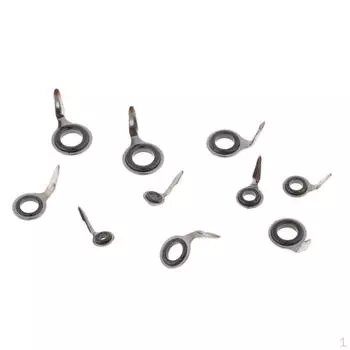 10 насадок для удочек, направляющие кольца из нержавеющей стали, ремонтный комплект наконечников для морской воды