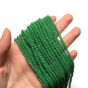 10 ниток, лечебные бусины из натурального камня, зеленая шпинель, 3 мм, круглые, свободные, разделительные бусины для самостоятельного изготовления ювелирных изделий, ожерелья, браслета, ко Дню Святого Патрика, 38 см 10String/38cm зелёный