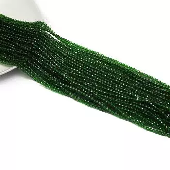10 ниток мини-бусины из натурального камня шпинели, бохо 3 мм круглые зеленые свободные разделительные бусины для изготовления украшений своими руками. Подарок на День Святого Патрика Рукоделие 38см 10String/38cm зелёный