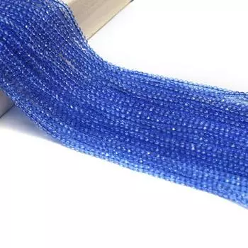 10 ниток, модные бусины из натурального камня, синей шпинели, 3 мм, круглые, свободные, разделительные бусины для самостоятельного изготовления ювелирных изделий, ожерелья, браслета, аксессуаров для ножного браслета, 38 см 10String/38cm синий