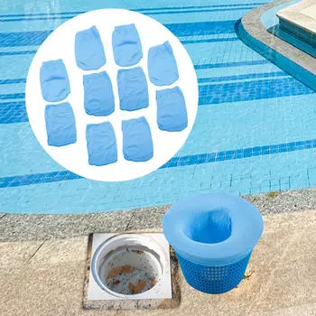 10 носков для бассейна, прочная эластичная тонкая нейлоновая сетка, портативный мусор для ухода за плаванием