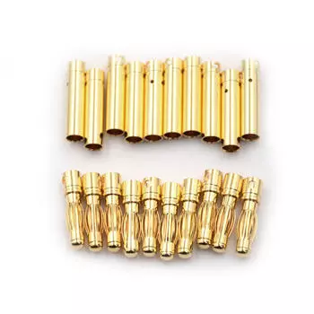 10 пар 4,0 мм 4 мм Rc батарея позолоченный пуля разъем банан штекер