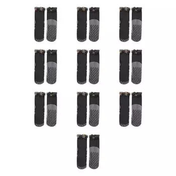 10 пар черных телесных цветочных шелковых носков с цветочным принтом, нескользящие носки-трубы для женщин, лето black 10pairs