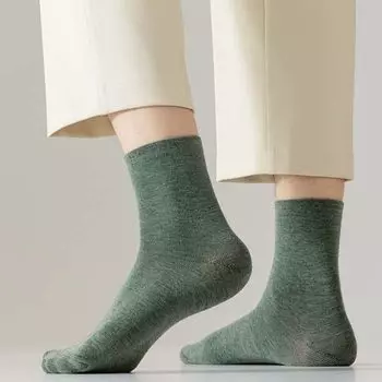 10 пар дышащих носков средней длины, носки из хлопка для мужчин, модные мужские спортивные носки для отдыха на природе 10Pairs