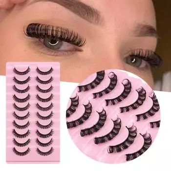 10 пар модных 3D-эффектов, длительный срок использования, преувеличенные накладные ресницы, натуральные, грязные, накладные ресницы, инструмент для макияжа красоты 4