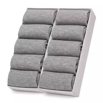 10 пар/Мужские деловые хлопковые носки однотонные носки для платья офисные мужские носки весна осень антибактериальные нескользящие удобные носки мужские EU38-44