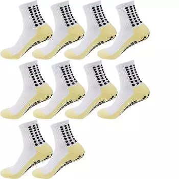 10 пар мужских и женских носков с противоскользящим покрытием, идеально подходящих для бейсбола, американского футбола, баскетбола EU37-45 US7-10