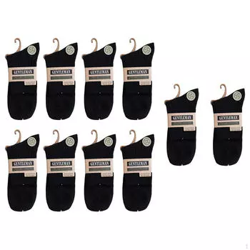 10 пар мужских носков, чулочно-носочные изделия, мужские повседневные теплые носки для взрослых, на открытом воздухе чёрный