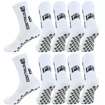 10 пар мужских женских нескользящих носков с захватом, разработанных для футбола, велоспорта, пешего туризма, амортизирующих и эластичных EU37-45 US7-10