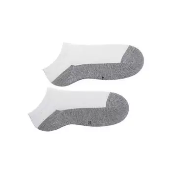 10 пар носков для мальчиков и девочек на четыре сезона, полосатые хлопковые носки для студентов, 4-18 лет, серая подошва, белая сторона, спортивные повседневные носки M 4-6 years old