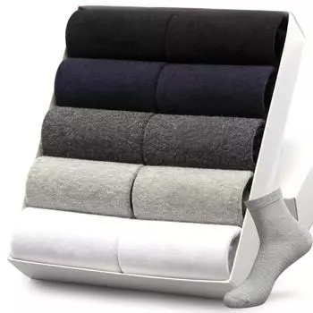 10 пар новых мужских хлопковых носков, дышащие антибактериальные дезодоранты, гарантия бренда, высокое качество, мужские носки One Size чёрный