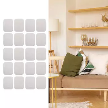 10 пар полосок с застежкой-липучкой и двухсторонним скотчем для крепления штор на ковре