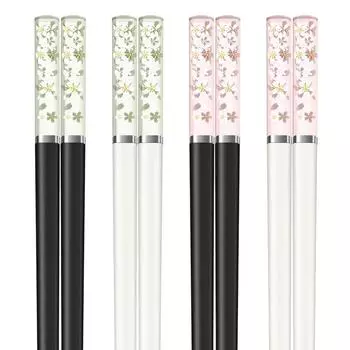 10 пар янтарной сакуры, японские Eetstokjes, антибактериальные, противоскользящие, Hittebestendig, суши, Voedsel Eetstokjes, Koreananse Keuken