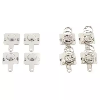 10 пар сменных металлических пружинных контактных пластин со стильными и прочными батарейками типа АА ААА