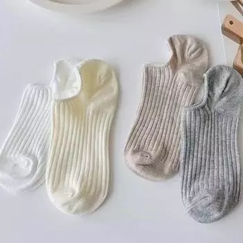 10 пар тонких летних носков, невидимые носки с низкой посадкой, противоскользящие, силиконовые, однотонные, высокая эластичность A