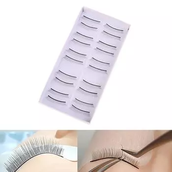 10 пар тренировочных ресниц, принадлежности для наращивания ресниц, тренировочная полоска для накладных ресниц 8mm