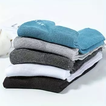 10 пар унисекс-носок из хлопковой смеси с защитой от запаха и впитыванием пота, сверхкороткие, удобные и дышащие спортивные носки для ношения на открытом воздухе 10pcs белый