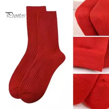 10 пар унисекс новогодние красные носки с китайской вышивкой средней длины эластичные нескользящие процветание благоприятный символ впитывание пота мужские праздники A