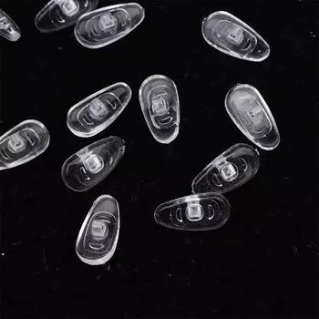 10 пар воздушных камер, прозрачные овальные носовые упоры для очков, силиконовые носоупоры, держатели для очков, солнцезащитные очки против падения, аксессуары для очков