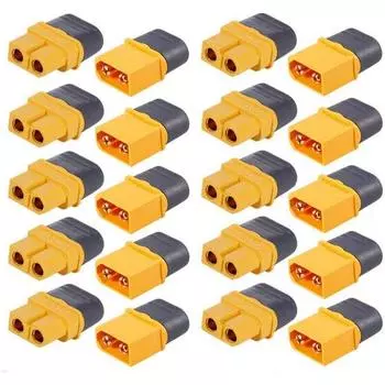 10 пар XT60H (XT60 Uograde) Мужские и женские пулевые разъемы для RC Lipo аккумулятора Аксессуары для радиоуправляемых дронов и самолетов Разъем XT60