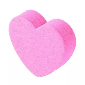 10 pcs Cute Nail File Heart Shape Washable Nail Art Tool Polishable Pink And Black Nail File Blocks Buffer Sanding Files