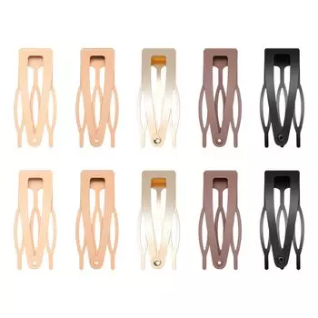 10 Pcs Double Grip Hair Clips, Sightor Metal Snap Hair Clips Hair Barrettes for Women Hair Making Salon Supplies Hair Accessorie