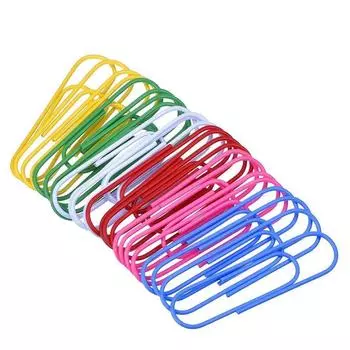 10 Pcs Metal Bookmark 10cm Filing Paper Clips Stationery Metal Clips Big Paper Clips School 10pcs random