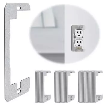 10 Pcs Metal Wall Plate Spacer Leveling Plates for Fixing Loose Electrical Outlets and Switches Flush Mount