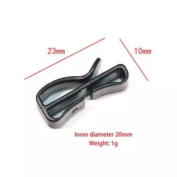 10 Pcs/Pack Quick Slip Keeper Buckle End Clip Slider Black For Molle Tactical Backpack Adjusting Strap Webbing 20-50Mm
