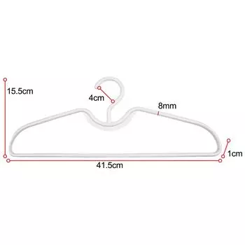 10 PCS Short Neck Anti-Slip Plastic Clothes Hangers Save Vertical Space Household Dormitory Students Storage Tools CHINA
