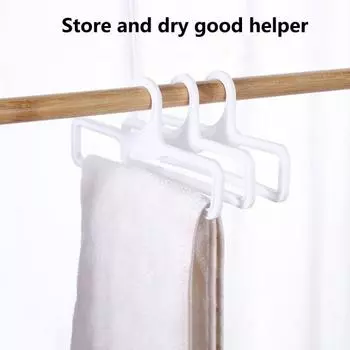 10 шт. для хранения полотенец, устойчивые к падениям, прочные, однотонные, бесшовные, держатели для стирки, держатели для полотенец чёрный