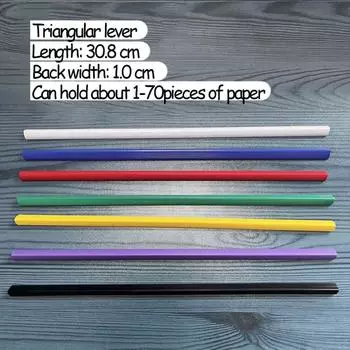 10 Pcs Transparent Pull Lever Rod Clips Binder Clips Thickened Sucker Rod Clamp Bookbinding style 1