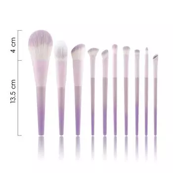 10-Piece Set of High-Quality Professional Makeup BrushesMakeup 10 Pieces (opp)