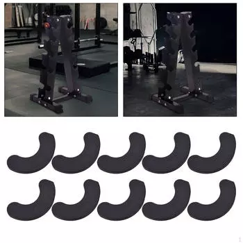 10 Pieces Dumbbell Rest Dumbbells Pads Home Gym Shockproof Replacement,Sturdy Protector Workout Style A