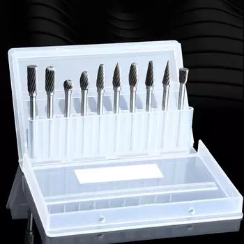 10 Pieces Grinding Rotary Burr File Metal Industrial Factory Woodworking Milling Slicer Replacement Hand Engraving Tool