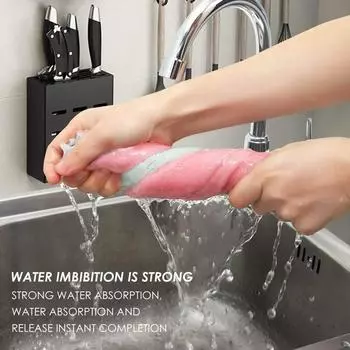 10 pieces of dishwashing cloths, coral velvet household absorbent and non falling dishwashing cloths,non stick oil wiping cloths