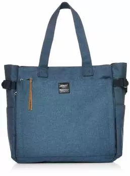 10 Pocket Tote Bag POST Denim Blue [Anello] AT-C3132
