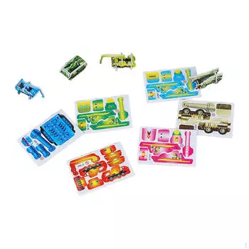 10 предметов 3D мультяшный пазл Танк Самолет Поделки Творчество Воображение Монтессори Игрушки для Tank