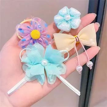 10/Princess Super Fairy Bow Hairpin Children Fabric Flower Hairpin New Baby No Harming Hair Bangs Clip