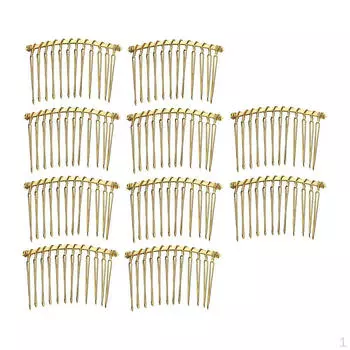 10 простых расчесок для волос, боковой гребень для свадебного головного убора Bronze