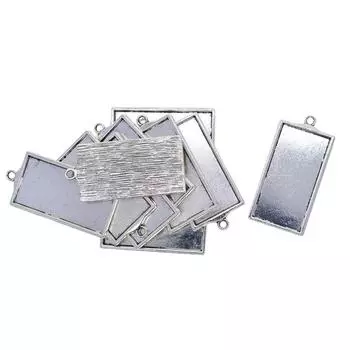 10 прямоугольных заготовок для безеля из кабошона, подставки для подвесок, камея, базовая установка as described