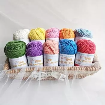 10 пучков пряжи молочного цвета. Мягкая и светлая пряжа бежевого цвета для ручного вязания крючком сумок, безделушек, одеял, шалей, шляп, цветов и многого другого. 40G*10=400G