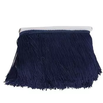 10 ярдов 14 см длинная бахрома кисточка полиэстер кружевная отделка лента шитье сцена своими руками одежда занавеска одежда темно-синий