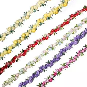 10 ярдов креативной элегантной цветочной ажурной ленты для шитья своими руками украшения топов аксессуары зелёный