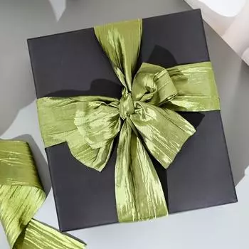 10 ярдов лент Свадебные ленты своими руками Банты Аксессуары для волос Бисерные плиссированные ленты Подарочные коробки Разноцветные синий