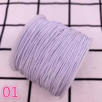 10 ярдов/лот 1,0 мм Высокоэластичная лента Катушка Швейная резинка Круглый эластичный шнур Сделай сам Ручная работа Швейные материалы
