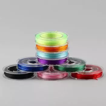 10 ярдов/рулон, 1 шт., эластичная нить, хрустальные шнуры, линия для изготовления ювелирных изделий, сделай сам, бисероплетение, принадлежности для рукоделия, плоская эластичная проволока, DIY бисер, аксессуары ручной работы approx 10m 1Pcs