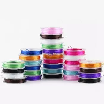 10 ярдов/рулон, 1 шт., нежная эластичная нить, шнуры для самостоятельного изготовления бисера, линия для изготовления ювелирных изделий, плоская эластичная проволока для изготовления бисера, принадлежности для рукоделия, ювелирные изделия с кристаллами ap