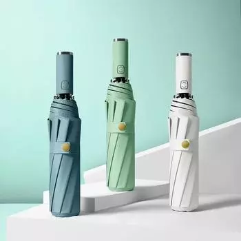 10-реберный дорожный зонт от солнца и дождя, ветрозащитный, многоцветный, автоматически открывающийся и закрывающийся дорожный зонт