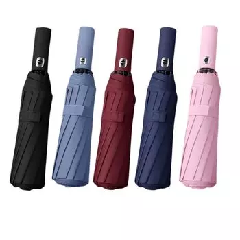 10-реберный прочный зонт, увеличенный, диаметр 108 см, автоматический УФ-зонт, защита от ветра и дождя, Bumbershoot